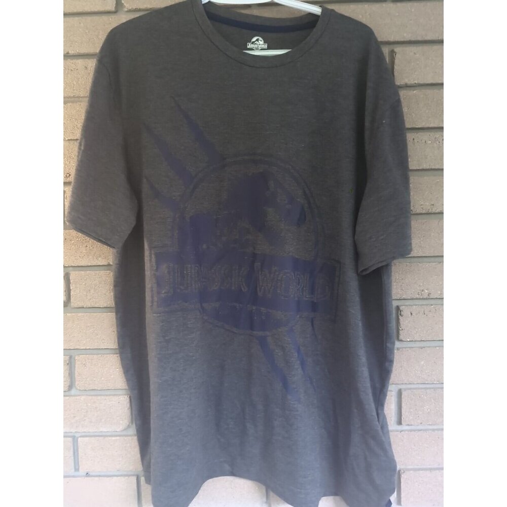 Jurassic Park World T-Shirt Grey Purple Size: 2XL